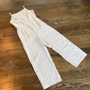 NEW H&M Linen Blend Jumpsuit, Sz M